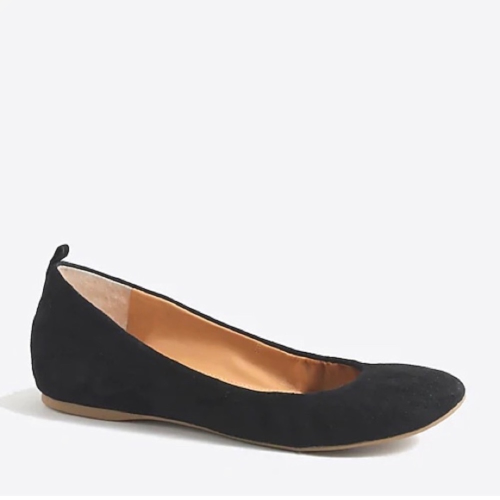J. Crew Anya suede ballet flats - size 8